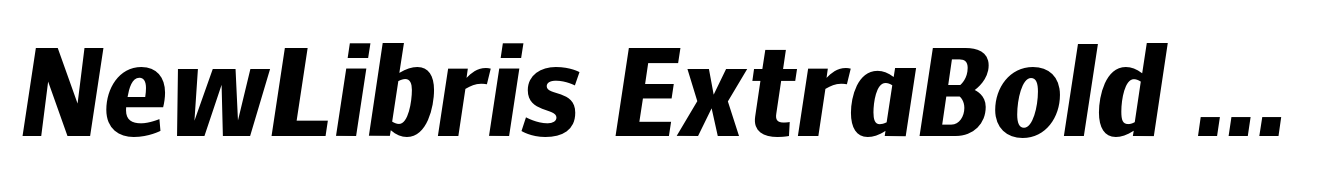 NewLibris ExtraBold Italic